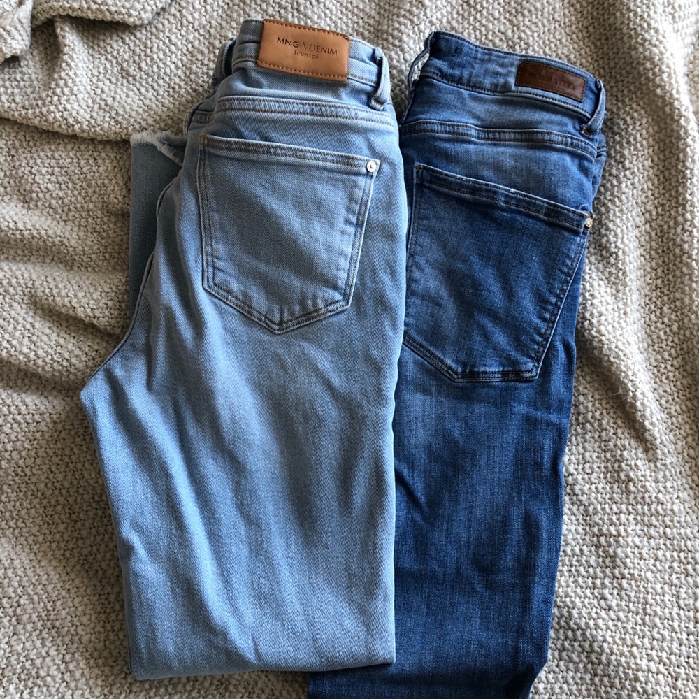 Two High-Waist MANGO Jeans